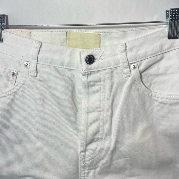 Everlane The Straight-Leg Crop white bone denim jeans - Picture 6 of 10